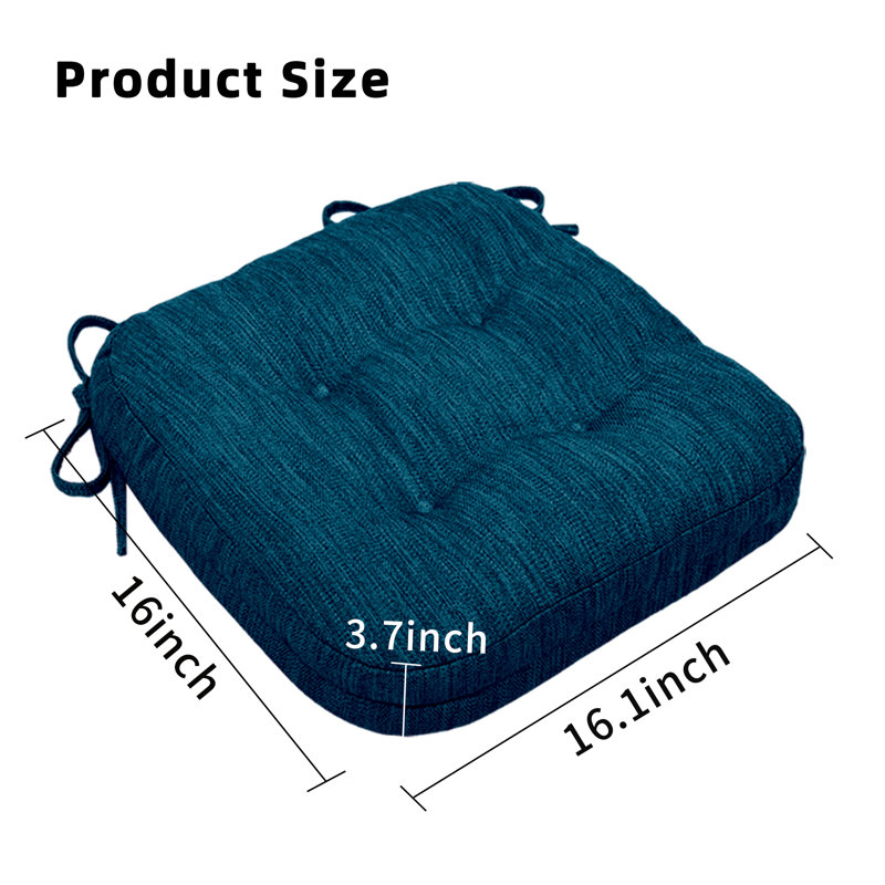 Coussin de chaise d'intérieur 3,7 po, Marine