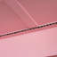 Lit superposé simple rose avec rail suspendu, bande, tablettes et double pour une organisation personnalisée avec 4 tiroirs de rangement, éclairage intelligent sur rail, décor contemporain trois couleurs-130041034
