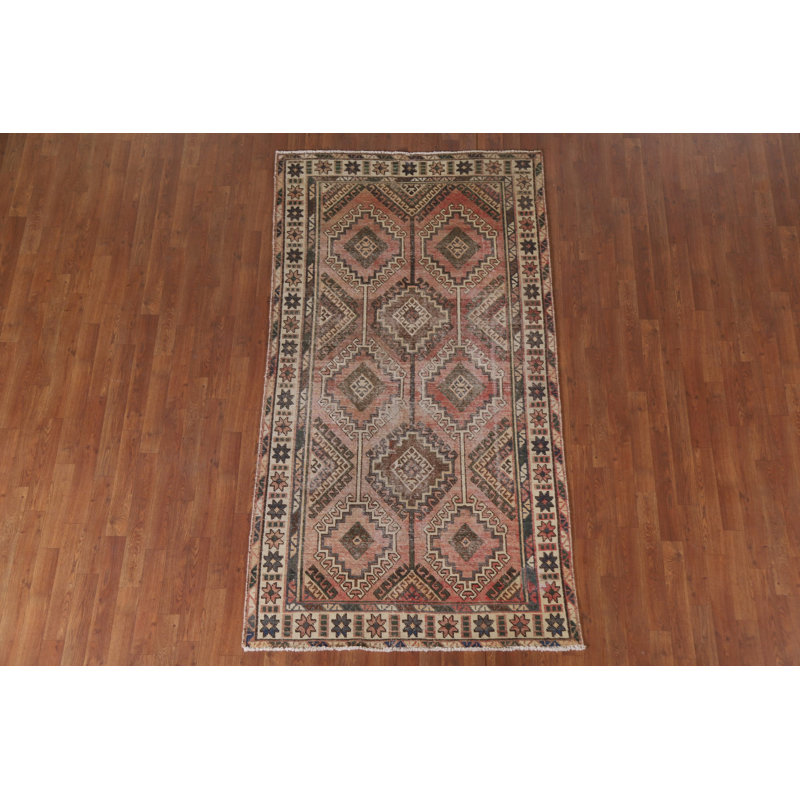 Distressed TraditionalArea Rug 4x8