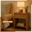 29.5cm W Manufactured Wood Bedside Table