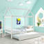 Lit simple House avec lit gigogne, blanc-1191968870-1185869169