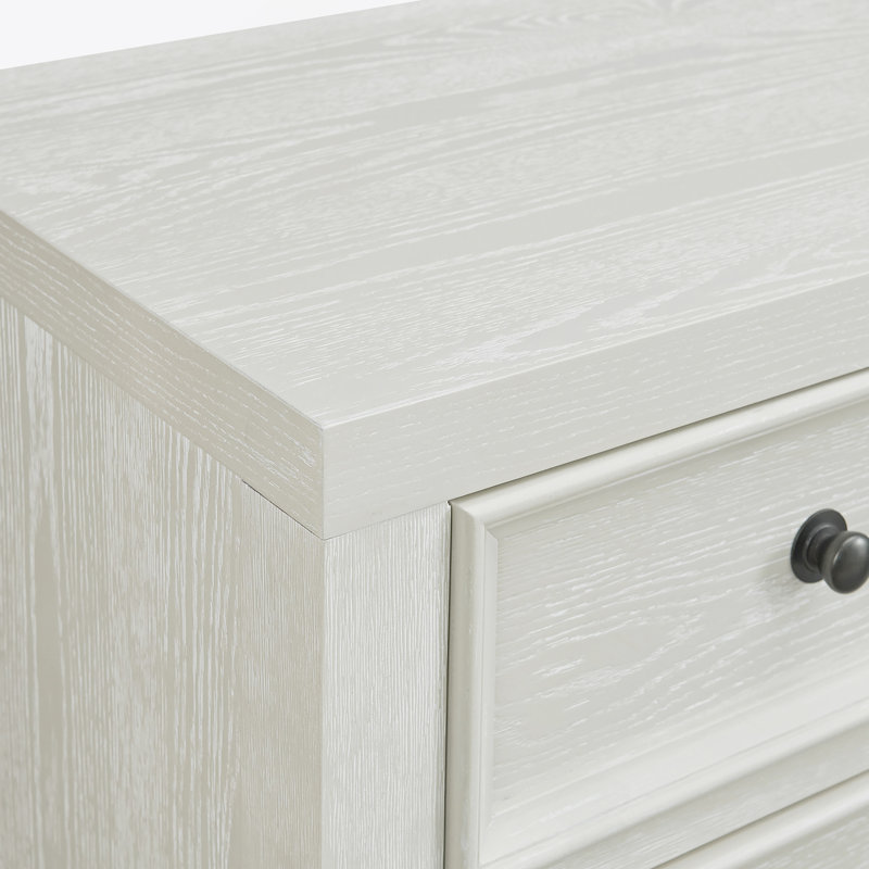 Commode horizontale à 8 tiroirs, Blanc