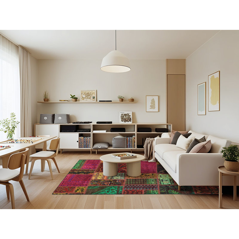 Abstract Indoor Rug, Rectangle 7' x 9'