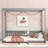 Canopy Frame Floor Bed With Fence, Guardrails-334026744-303294654
