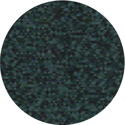 Tapis vert/noir à motifs Hostetter
