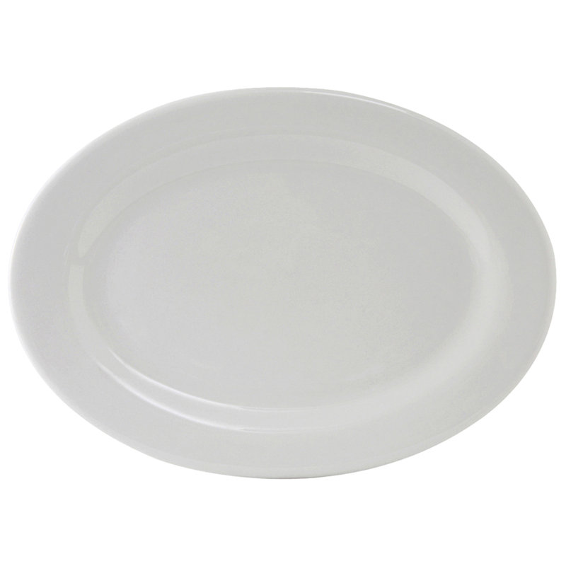 Tuxton Alaska Ceramic Platter, 1" H x 20" W x 13.75" D