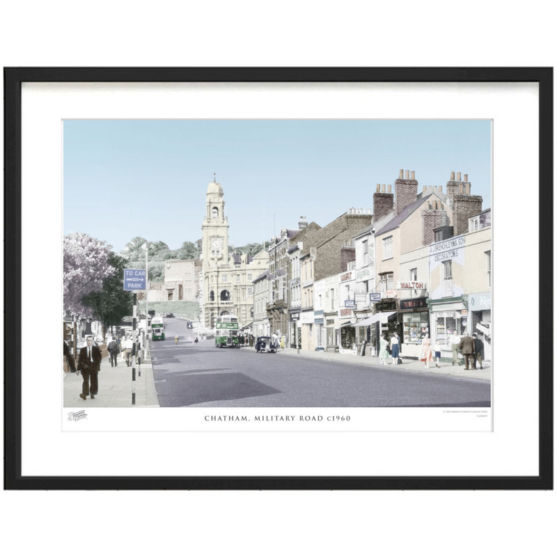 Chatham, Military Road C1960 - Single Picture Frame Print, 45cm H x 60cm W x 2.3cm D