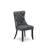 7 Piece Kitchen Table Set Consists of a Rectangle Rustic Wood Dining Table and 6 Polyester Fabric Upholstered Chairs, 36x60 Inch, Distressed Jacobean-124328892-91898335