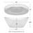 Dorrit 66" x 32" Freestanding Soaking Acrylic Bathtub-108352154