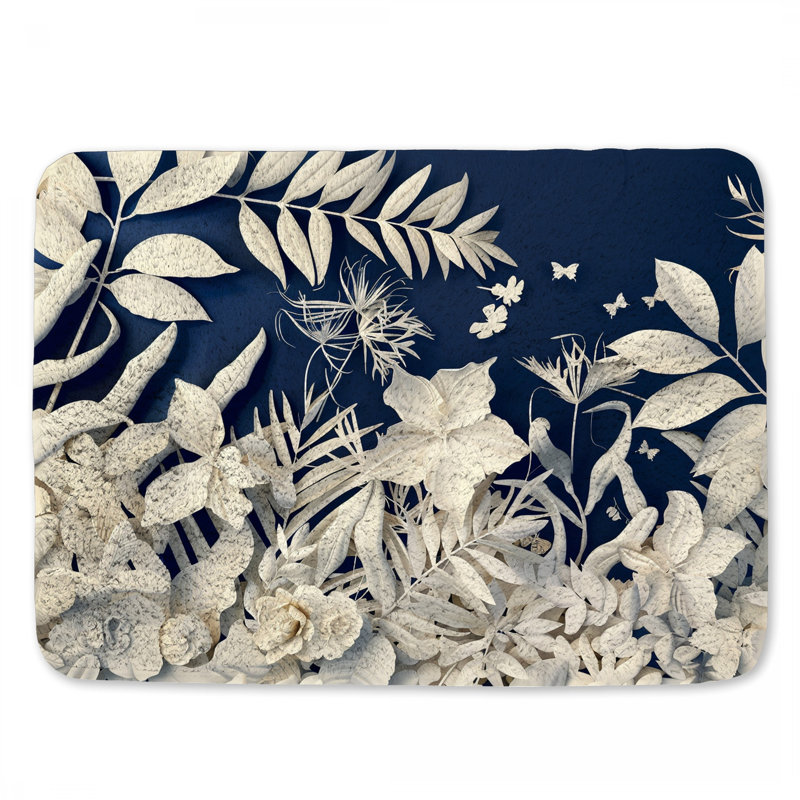 Tapis de bain Botanique, L 17 po x L 24 po