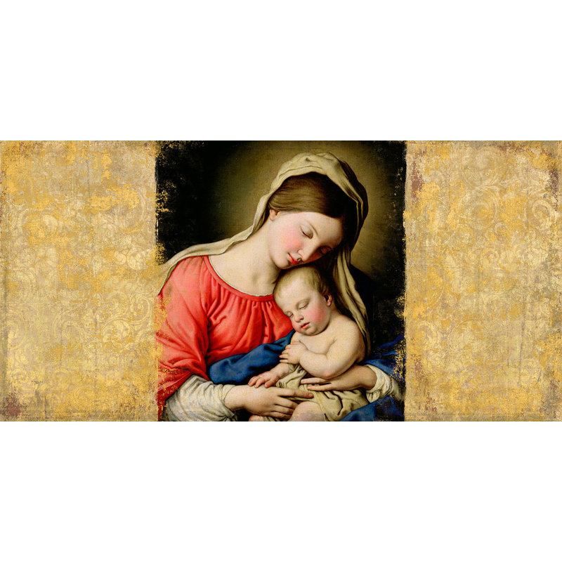 Holy Virgin (After Sassoferrato) by Simon Roux - Wrapped Canvas Print, 50cm H x 100cm W x 4cm D