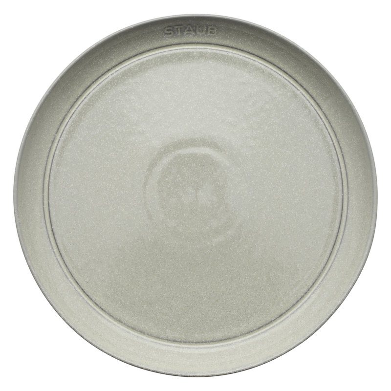 Dining Line Dinner Plate Set 4 Piece, White Truffle