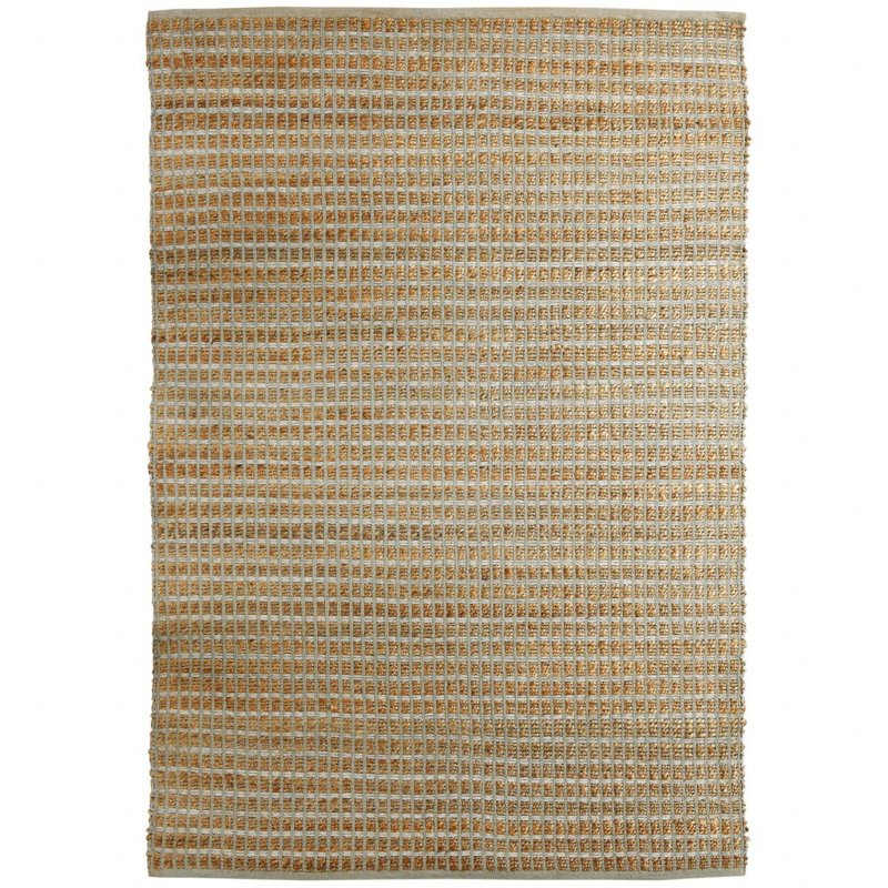 Tapis gris Farmhouse, Rectangle 5 pi x 7 pi 9 po