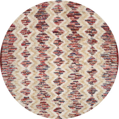Tapis contemporain brun / crème