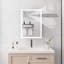 Armoire à pharmacie de salle de bain avec lumières, armoire à pharmacie DEL 28 po x 20 po avec miroir, armoire à pharmacie lumineuse avec désembueur, gradateur, horloge numérique et affichage de la température, montage en surface