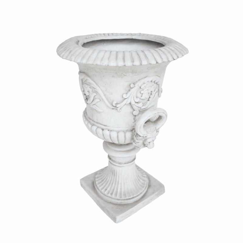 Mgo Garden Urn Planter, Antique White
