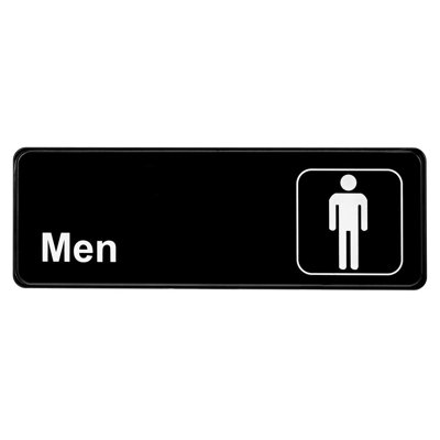 Enseigne de toilette pour homme