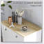 Buffet avec comptoir en bois massif, armoire de rangement de cuisine moderne, armoire à café-1854926086