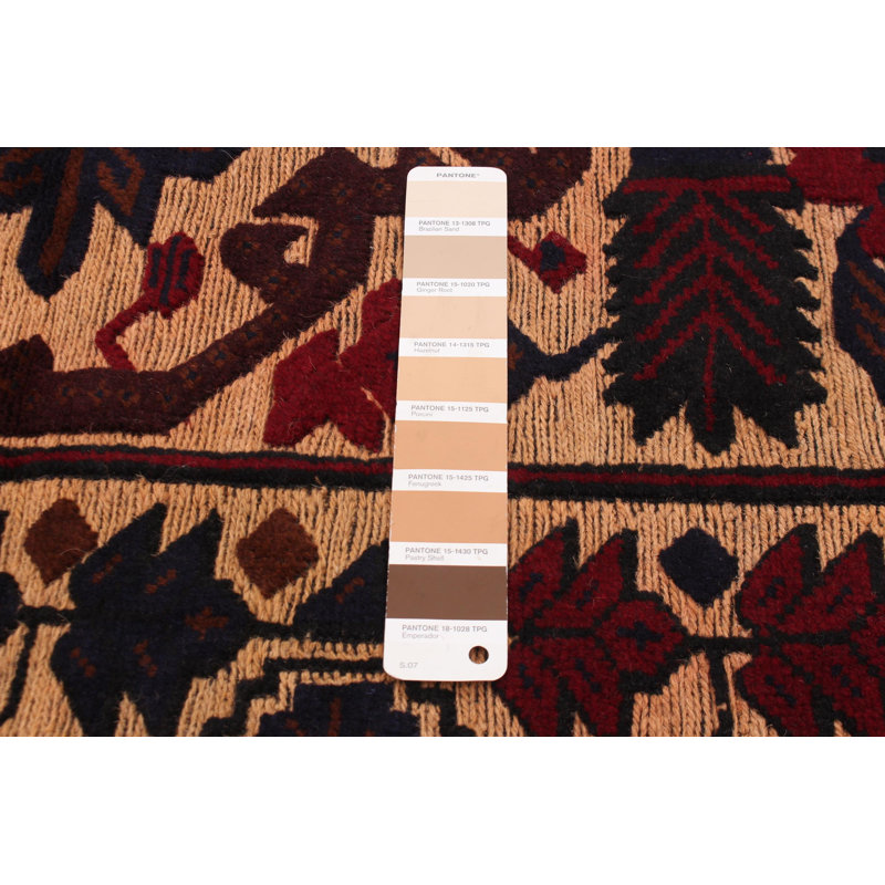 Tapis tadjik brun clair 3 pi 10 po x 6 pi 3 po