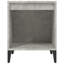  Bedside Cabinet Black Engineered Wood Bedside Cabinet Rectangular-962239420
