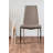 Tierra Sleek Metal and Glass Round Dining Table Set with 4 Faux Leather Upholstered Dining Chairs-1504551224