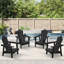 Ensemble de 2 chaises Adirondack en plastique PEHD résistant aux intempéries Devito (ensemble de 2)-965018950-943192969