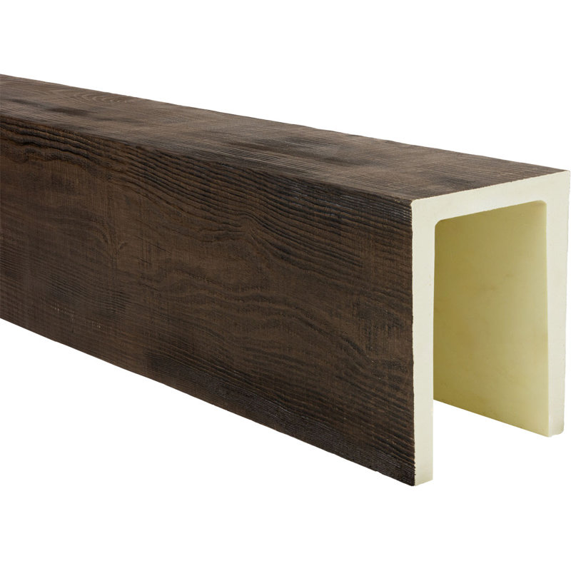 Poutre à 3 côtés Heritage Timber, Brun Kona, H 7,5 po x l 7,5 po x P 240 po