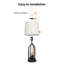 Lampe de table ovale sur pied