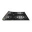 Tapis noir/blanc tissé à la machine-2042102193