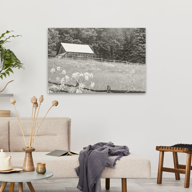 Summer Farm I Bw Contemporary, 36" H x 24" W
