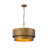 Rustic 4-Light Double-Tier Drum Chandelier