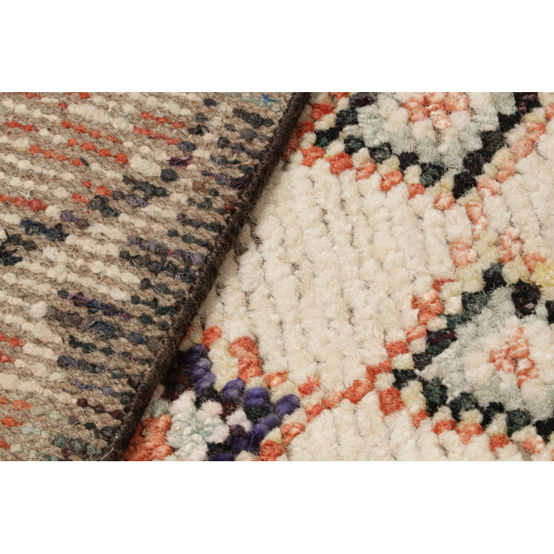 Handmade Silk and Wool Area Rug