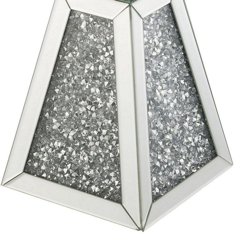 Canobbio Mirrored Glass Top End Table