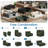 Luna Large Chenille U-Shaped Sofa Convertible Sectional King Pull Out Bed Sleeper Livingroom Apartment Storage Seat Corner Couch-1376048775