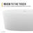 Bellentin 61.4'' x 31.2'' Soaking Solid Surface Bathtub