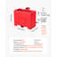 Contrepoids pour attelage rapide à 3 points de catégorie 1 Ballast Box - rouge