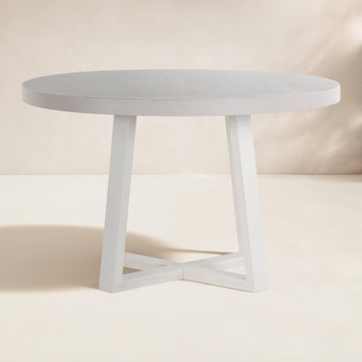 Brahear 47.25'' Stone Outdoor Dining Table