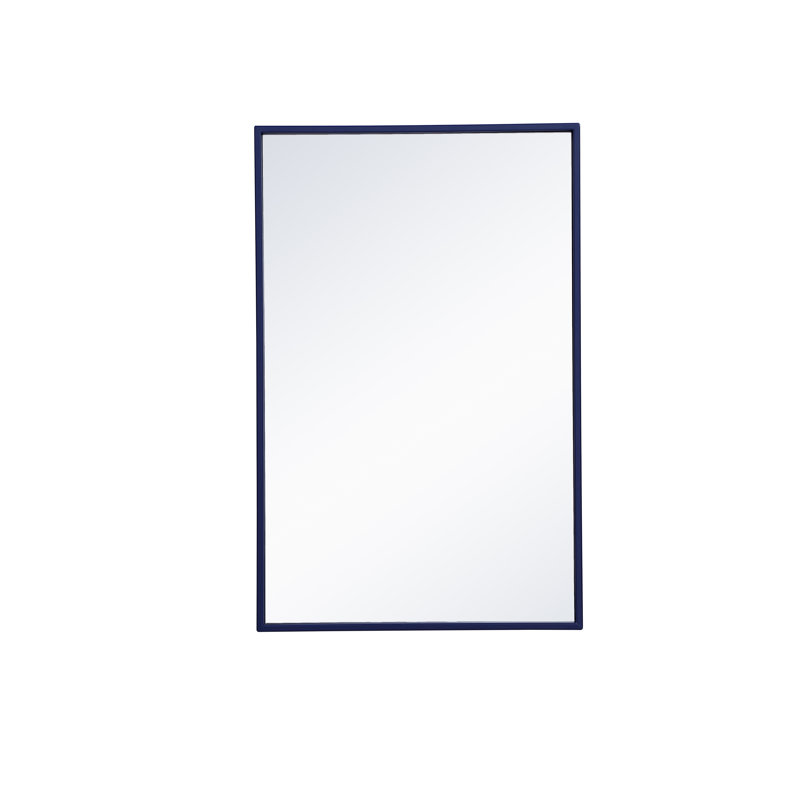 Miroir mural Sabine, 18 po x 28 po, Bleu