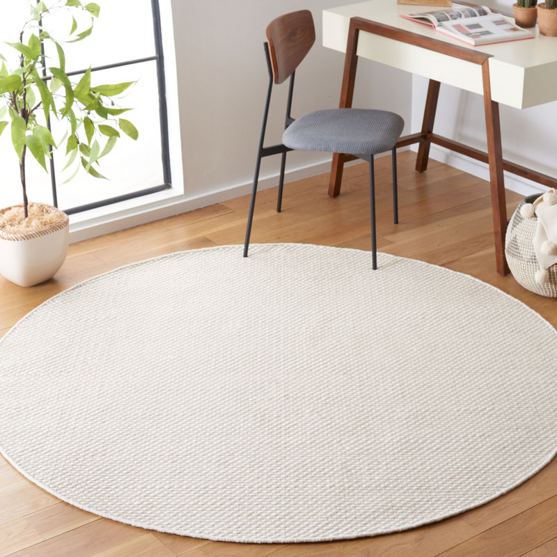 Tapis en laine / coton à tissage plat Razika, Rectangle 4 pi x 6 pi