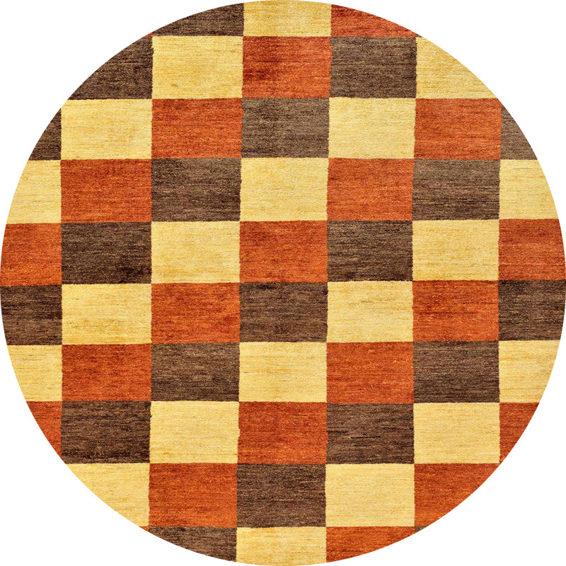 Abstract Indoor Rug, Round 7'