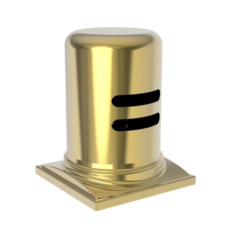Adams Air Gap Cap and Escutcheon, Polished Gold (PVD)