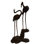 Fontaine bronze statue de flamants roses - Taille: L 33 po x l 22 po x H 60 po.