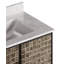 Meuble-lavabo rectangulaire 36 "avec lavabo encastré Mosaico