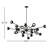 Hudgins 24 - Light Dimmable Sputnik Chandelier