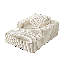 Chaise longue 55 po en velours côtelé avec repose-pieds d'intérieur-106360151