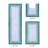 Benine Premium 100% Cotton 3 Piece Bath Rug Sets with Non-Slip Backing, Machine Washable, Luxurious Ombre Pattern Super Absorbent & Tufted Weave Bath Mat for Bathroom-838390296-837612514