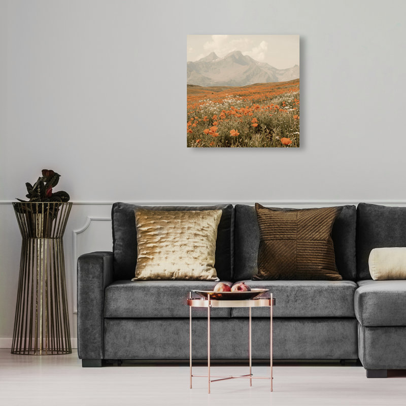 Orange Poppies by Oliver Gal, 16" H x 16" W, Gallery Wrapped