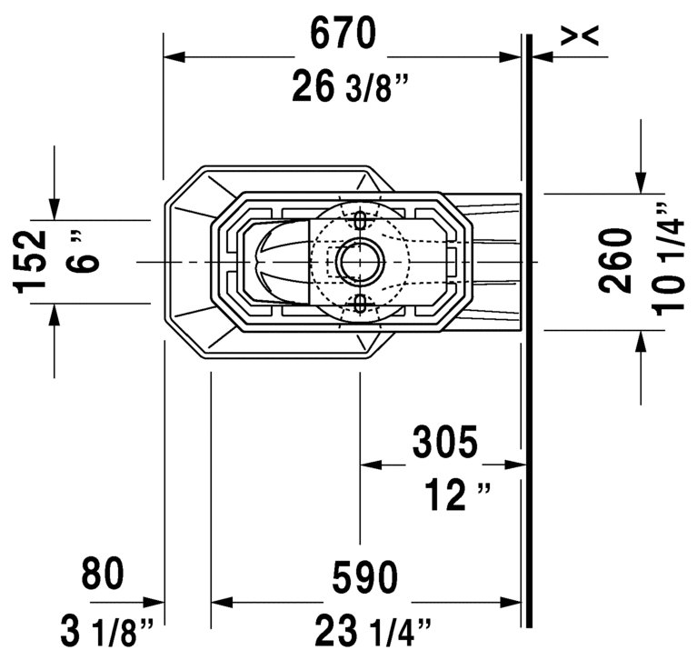 Cuvette de toilette allongée HET / Go 1,28 GPF 1930 Series (siège et réservoir non inclus)