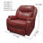 Hercules 41" Wide Genuine Leather Power Power Headrest Wall Recliner-872178918
