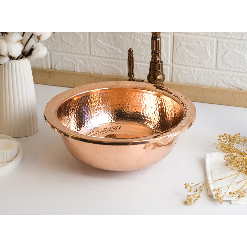 Handmade Hammered Copper Kitchen Sink – Pure Solid Copper by ALFIQ
